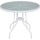 Mesa para Jardim com Tampo de Vidro Redonda Noronha Bel
