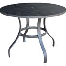 Mesa para Jardim com Tampo Ripado em Alumínio Mesa para Jardim com Tampo Ripado em Alumínio