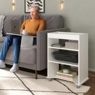 Mesa para Notebook com Rodinhas e Tampo Portátil