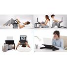 Mesa Para Notebook Multifuncional Com Cooler Dobravel De Ferro (BSL-MESA-3)