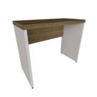 Mesa para Notebook Natus Branca e Carvalho 90 cm