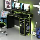 Mesa para PC Gamer 136x89cm ME4153 Preto Verde