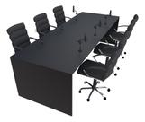 Mesa para Podcast 100x241cm Preto - Linha Premium - 1.1