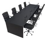 Mesa para Podcast 100x284cm Preto - Linha Premium - 1.1