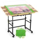 Mesa para quebra-cabeça Tranqio 88 x 61 cm, altura ajustável, 4 ângulos, 6 gavetas