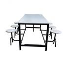 Mesa Para Refeitório Para 06 Lugares Linha Romana Cinza