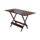 Mesa para Restaurante Dobrável de Madeira 120x70 para Bar Área Gourmet Prática e Resistente - Imbuia
