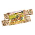 Mesa para rompecabezas Buffalo Games con almacenamiento de madera para 1000 piezas