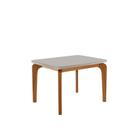 Mesa para Sala de Jantar 120 Cm 100% Mdf com Vidro Canto Copo Dublin