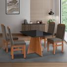 Mesa para Sala de Jantar 120x90cm com Vidro Lapidado Mesa para Sala de Jantar 120x90cm com Vidro Lapidado