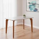 Mesa para Sala de Jantar 130cm com Vidro Papaia