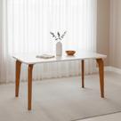 Mesa para Sala de Jantar 160cm com Vidro Papaia