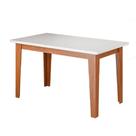 Mesa para Sala de Jantar 1,60m Miami Madeirado/Off White Dobuê