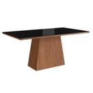 Mesa para Sala de Jantar 160x90cm com Vidro Lapidado Mesa para Sala de Jantar 160x90cm com Vidro Lapidado