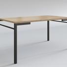 Mesa para Sala de Jantar 6 Lugares Retangular Estilo Industrial MDP Attenza