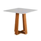 Mesa Para Sala De Jantar Athenas Quadrada Madeirado/off White Dobuê Madeirado/off White