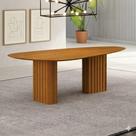 Mesa para Sala de Jantar com Tampo Orgânico 75x180X90cm