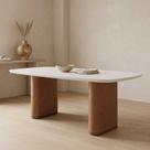 Mesa para Sala de Jantar com Vidro Lintz