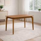 Mesa para Sala de Jantar Ficus 160cm Tampo em MDF Madeira/Cinamomo
