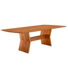 Mesa Para Sala De Jantar Portugal Tampo Barril Laminado Cinamomo Imbuia
