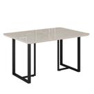 Mesa para Sala de Jantar Retangular 120x90cm Mdf com Vidro Lunna