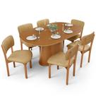 Mesa Para Sala De Jantar Valência Com 06 Cadeiras Sala De Jantar Dara L02 material sintético Fendi - Lyam Decor
