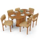 Mesa Para Sala de Jantar Valência com 06 Cadeiras Sala de Jantar Dara L02 material sintético Fendi - Lyam Decor Mesa Para Sala de Jantar Valência com 06 Cadeiras Sala de Jantar Dara L02 material sintético Fendi - Lyam Decor