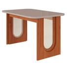Mesa para Sala de Jantar Valentina 1,30m Cinamomo/Off White Mesa para Sala de Jantar Valentina 1,30m Cinamomo/Off White
