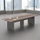 Mesa Para Sala de Reunião 3,60 M Berlim Noce Preto