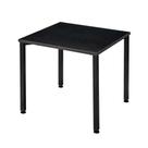 Mesa Parus 4 Lugares 80x80 Cm Tampo Em Mdp 25mm Preto