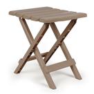 Mesa Pequena Dobrável Rápida Adirondack Camco Plástico Taupe 31x37x40cm