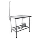 Mesa Pet Imeca 150x70cm Com Grade Pingadeira E Dreno Inox 430 Desmontável 7194
