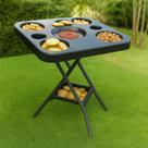 Mesa Petisqueira De Chão Dobrável Multiuso Petiscos Portátil Resistente Leve Para Transportar Mesa Petisqueira De Chão Dobrável Multiuso Petiscos Portátil Resistente Leve Para Transportar