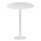 Mesa Pisa Beta Bistrô Fratini 107,50cm (A) Disco Redondo Branco Tampo MDP Redondo Branco 70cm (L)