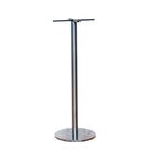 Mesa Pisa Beta Bistrô Fratini 107,50cm (A) Disco Redondo Inox Tampo MDP Quadrado Samba 80cm (L)