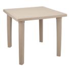 Mesa Plástica Quadrada Desmontável Areia Tramontina Sancho Jardim Quiosque Área Gourmet