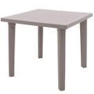 Mesa Plástica Quadrada Tramontina Camurça 80,5x72cm Summa Sancho em Polipropileno