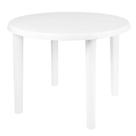 Mesa Plastica Redonda Desm Branco Mor