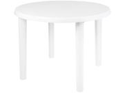 Mesa Plástica Redonda Desmontável 15151451 Mor Branco