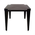 Mesa Plástico Quadrada 59,5x59,5 Multiuso Empilhavel Preta Mesa Plástico Quadrada 59,5x59,5 Multiuso Empilhavel Preta