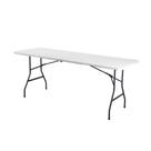 Mesa Portátil Dobrável Vira Maleta Com Alça Camping Branco