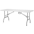 mesa portatil NTK para Camping Robust 180cm - Branco