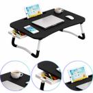 Mesa Portatil Suporte Notebook Com Gaveta Apoio Cama Sofá Tablet Copo Refeição Home Office Dobrável Preto TechnoLar Mesa Portatil Suporte Notebook Com Gaveta Apoio Cama Sofá Tablet Copo Refeição Home Office Dobrável Preto TechnoLar