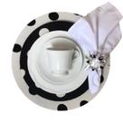 Mesa Posta 36pcs para Lanche Sousplat e Xicaras Cottage Porcelana Germer