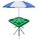 Mesa Praia Petisqueira 44 Cm E Sup. Guarda-sol Chão Cores