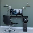 Mesa Prateleira Suspensa para Trabalho Home Office Computador PC.