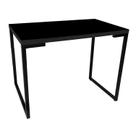Mesa Preta de Computador Estilo Industrial Design Único 150x60 para Home Office SL Mesa Preta de Computador Estilo Industrial Design Único 150x60 para Home Office SL
