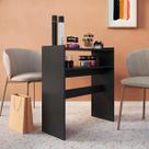 Mesa Preta Simples para Manicure 70cm Compacta e Econômica Mesa Preta Simples para Manicure 70cm Compacta e Econômica