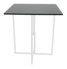 Mesa Prime Branco/Preto Quadrada