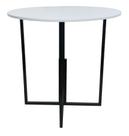 Mesa Prime Preto/Branco Redonda